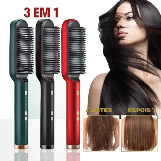 Escova de Cabelo Elétrica Aquecimento Pentear para Bivolt Alisado de alta qualidade