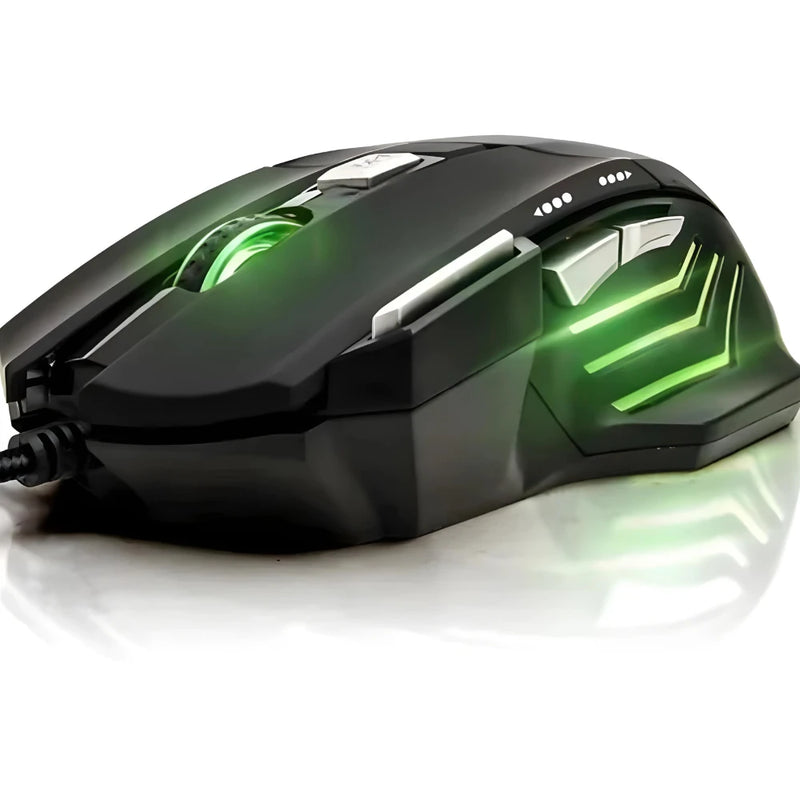 Mouse Gamer Laser Led Usb 7 Botões Profissional