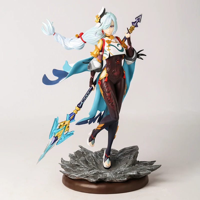 Genshin Impact Shenhe Mihoyo GAME Girl 11.8'' PVC Figure Model Toy Colletible Statue