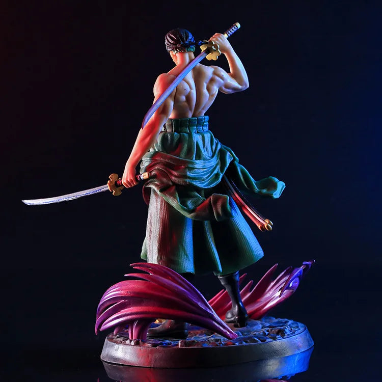 Nova figura de anime One Piece Bath Blood Roronoa Zoro PVC 21cm Action Figure Collection Exquisite Model Birthday Gifts Figurine