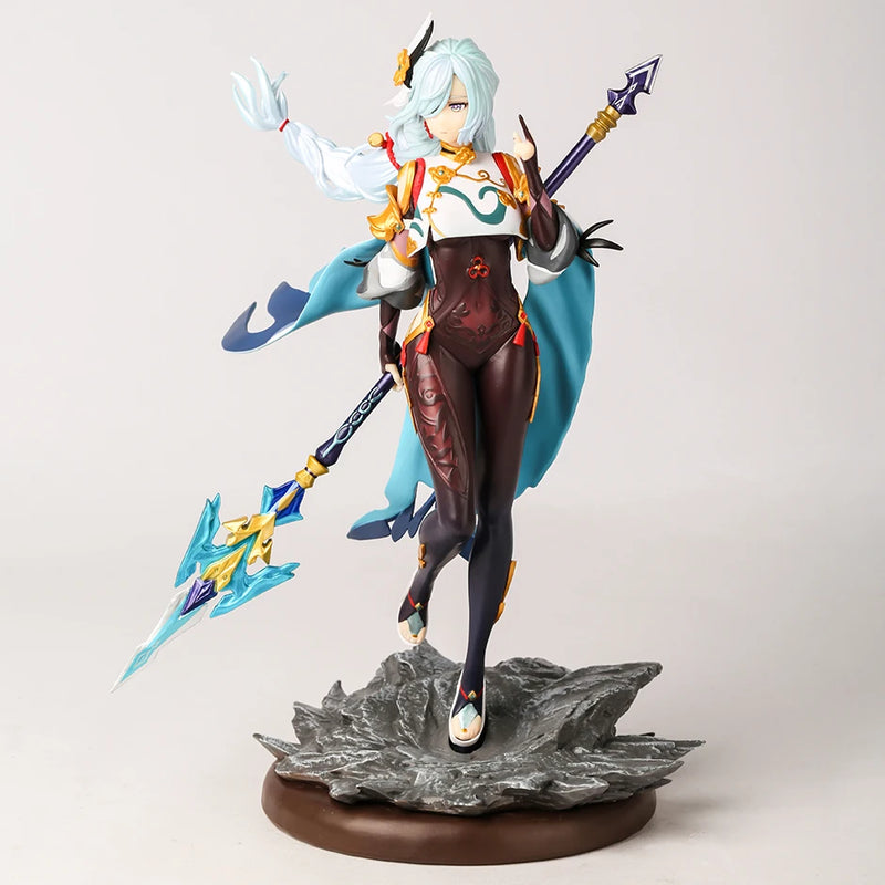 Genshin Impact Shenhe Mihoyo GAME Girl 11.8'' PVC Figure Model Toy Colletible Statue