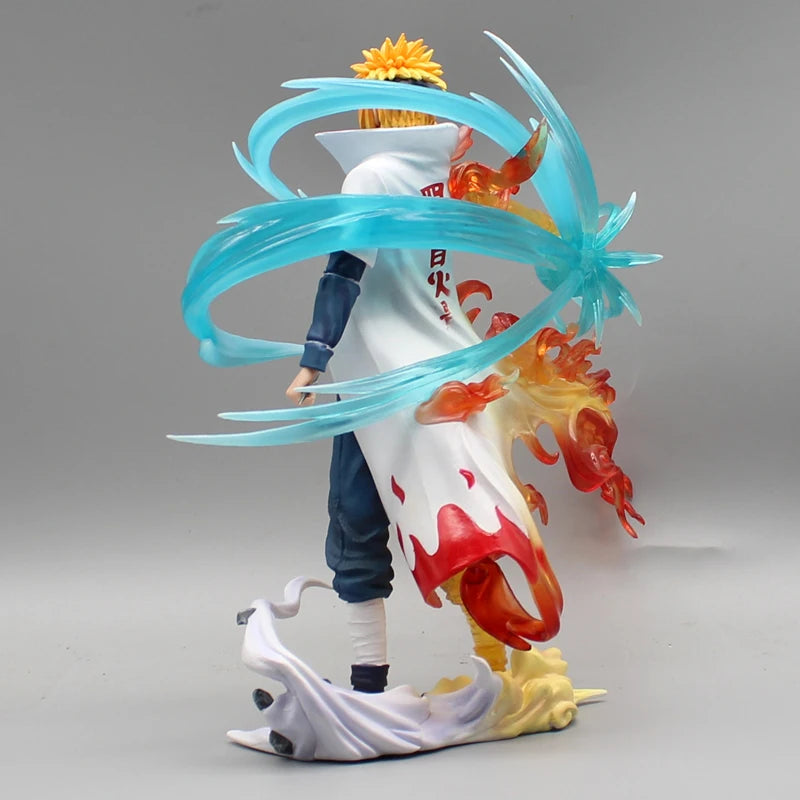 26cm Naruto Figures Namikaze Minato Anime Figures Gk Pvc Statue Action Figurine Rasengan Desk Decoration Model Kids Toys Gift