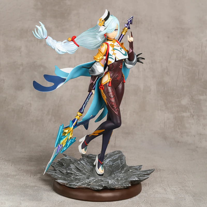 Genshin Impact Shenhe Mihoyo GAME Girl 11.8'' PVC Figure Model Toy Colletible Statue