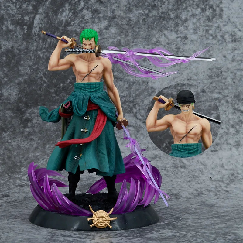 Nova figura de anime One Piece Bath Blood Roronoa Zoro PVC 21cm Action Figure Collection Exquisite Model Birthday Gifts Figurine