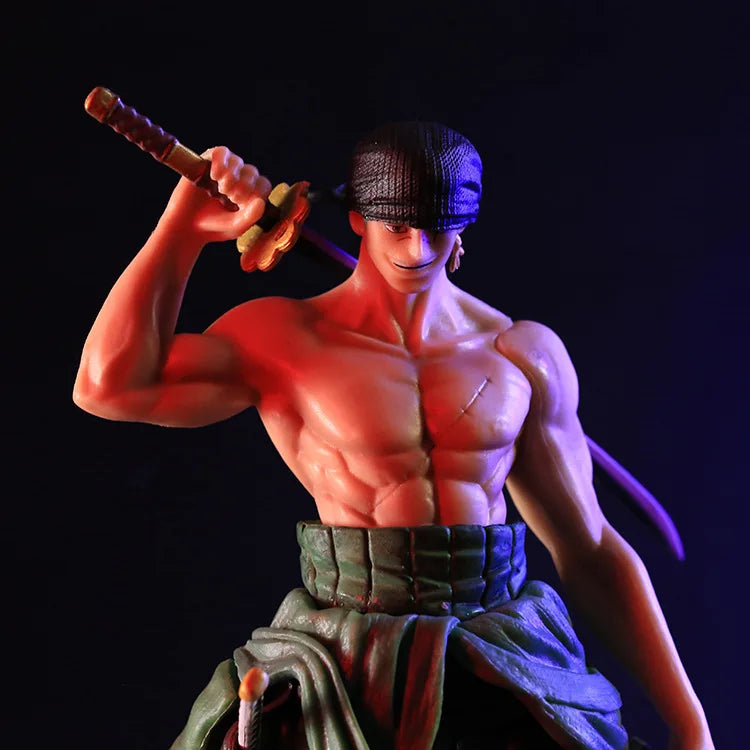 Nova figura de anime One Piece Bath Blood Roronoa Zoro PVC 21cm Action Figure Collection Exquisite Model Birthday Gifts Figurine